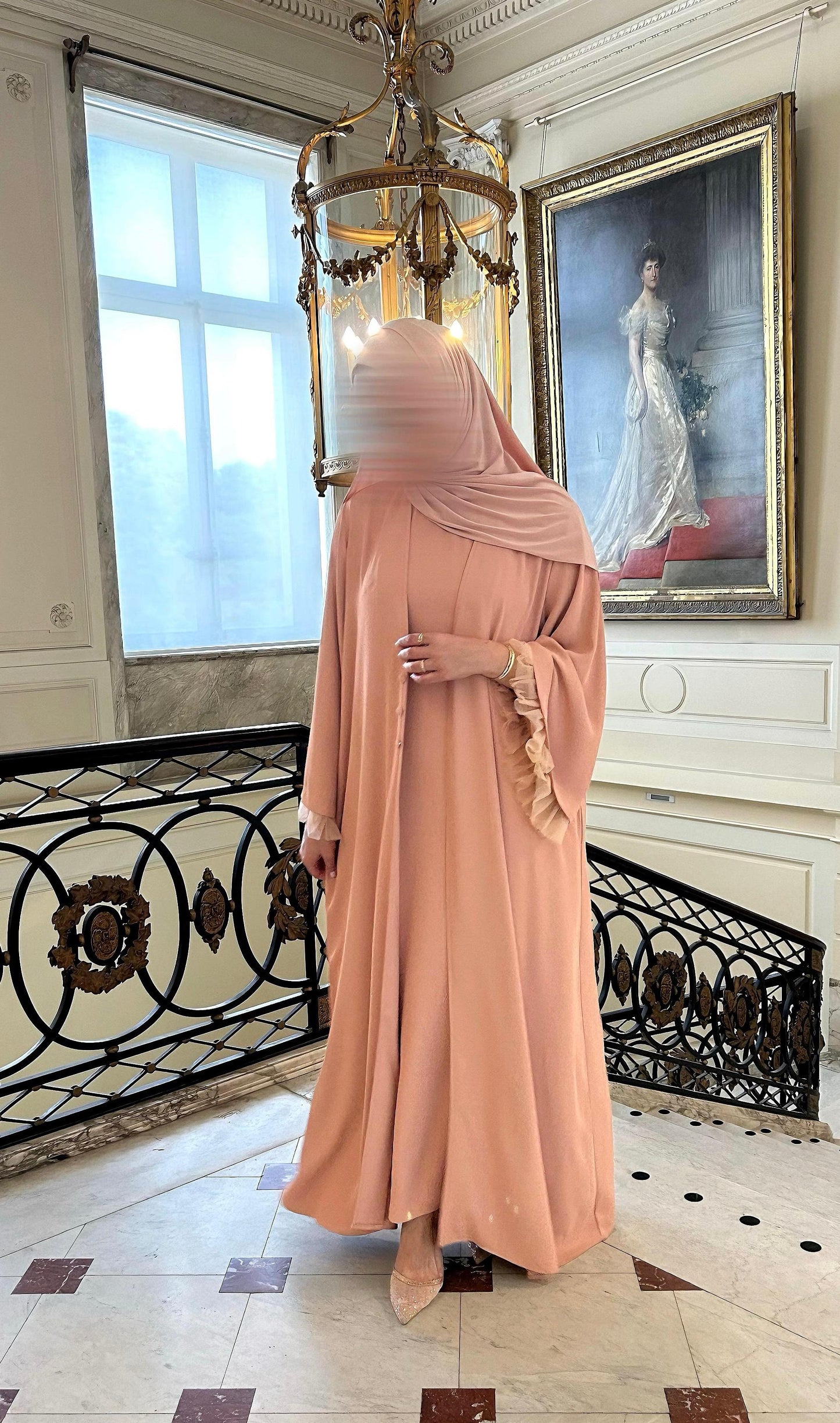 Renaissance abaya Powder Pink