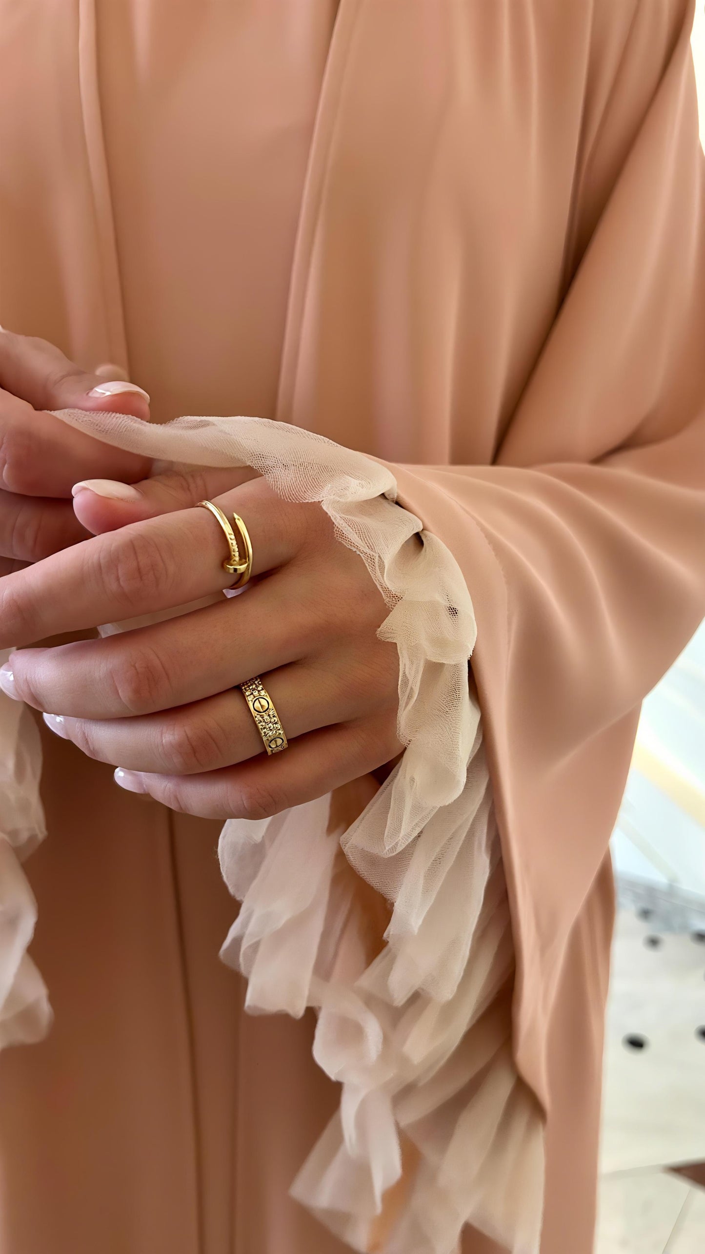 Renaissance abaya Powder Pink