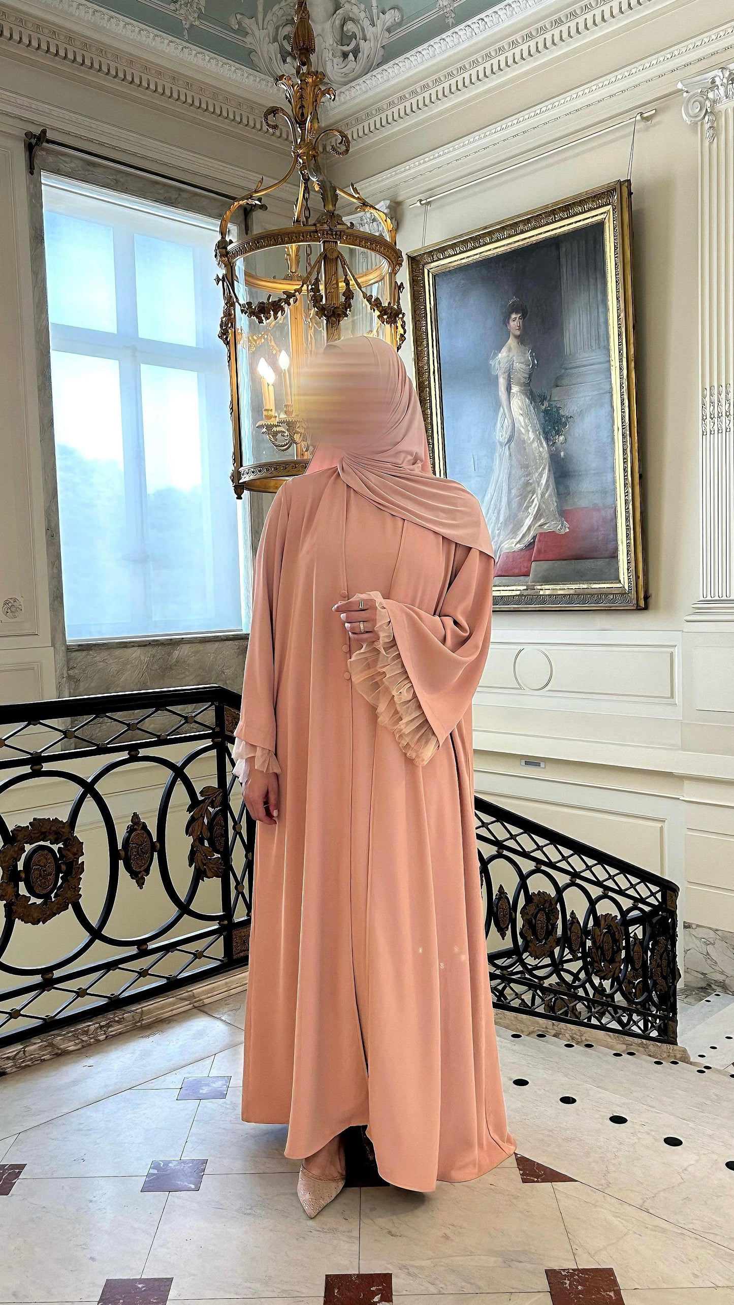 Renaissance abaya Powder Pink