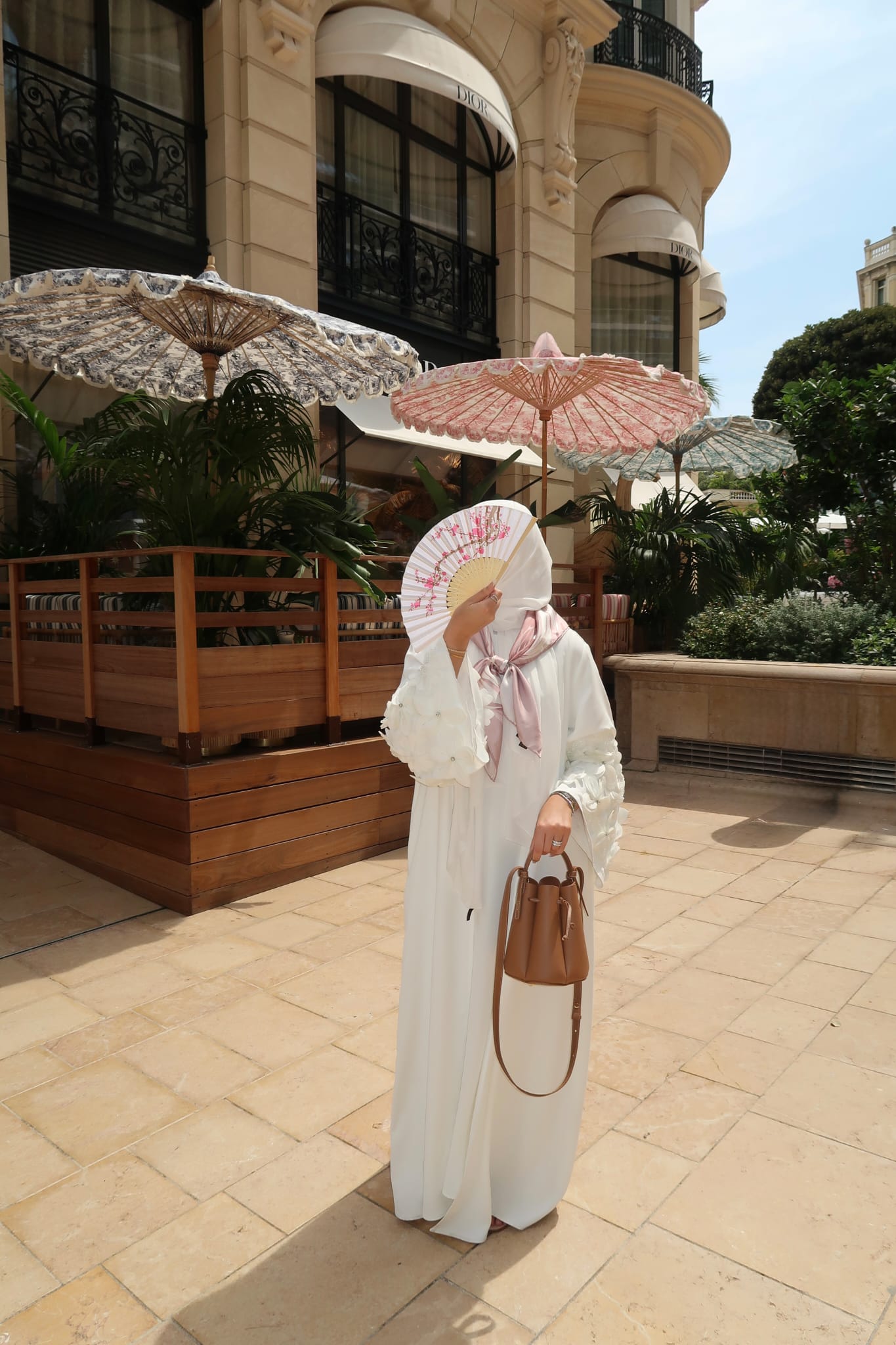 The Blossom Abaya White